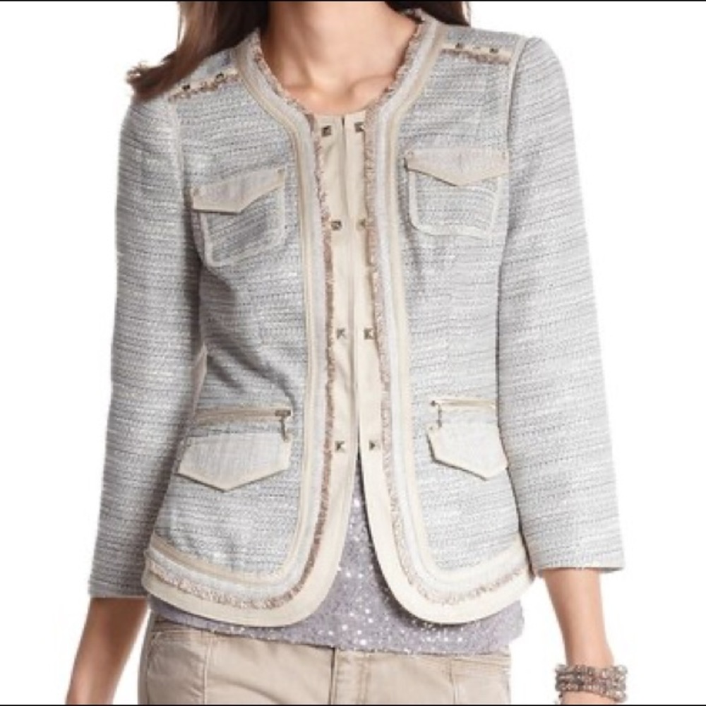 White House Black Market Tweed Trophy Blazer